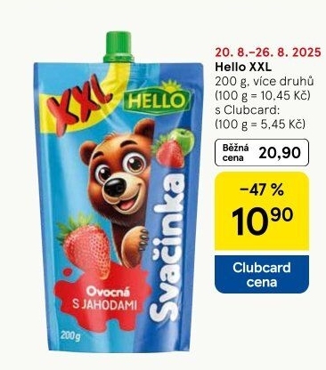 Ovocná kapsička Hello