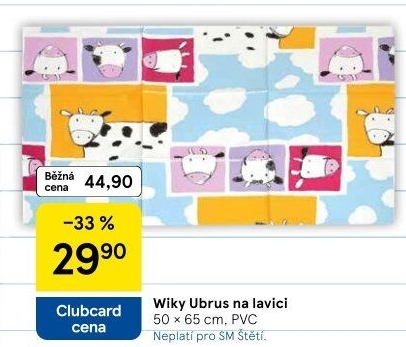 Pracovní dětský ubrus Wiky