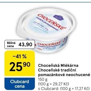 Tradiční pomazánkové Choceňské