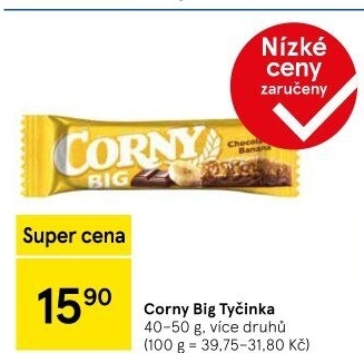 Tyčinka cereální BIG Corny