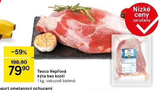 Vepřová kýta bez kosti Tesco