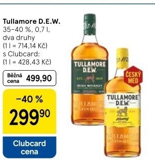 Whiskey irská Tullamore Dew