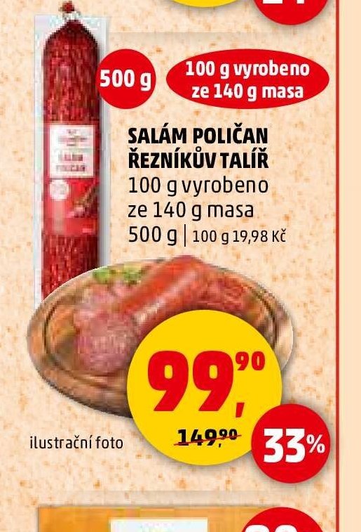 SALÁM POLIČAN ŘEZNÍKŮV TALÍŘ