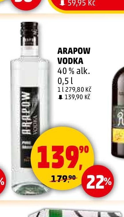 ARAPOW VODKA 40% alk.