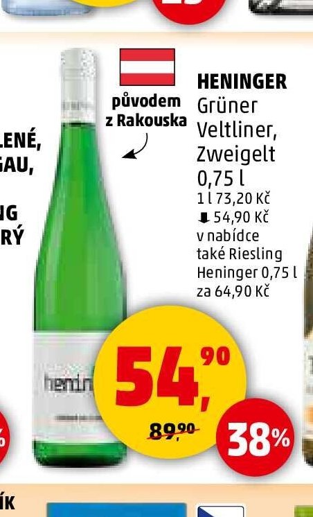 HENINGER Grüner Veltliner, Zweigelt