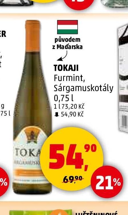 TOKAJI Furmint, Sárgamuskotály