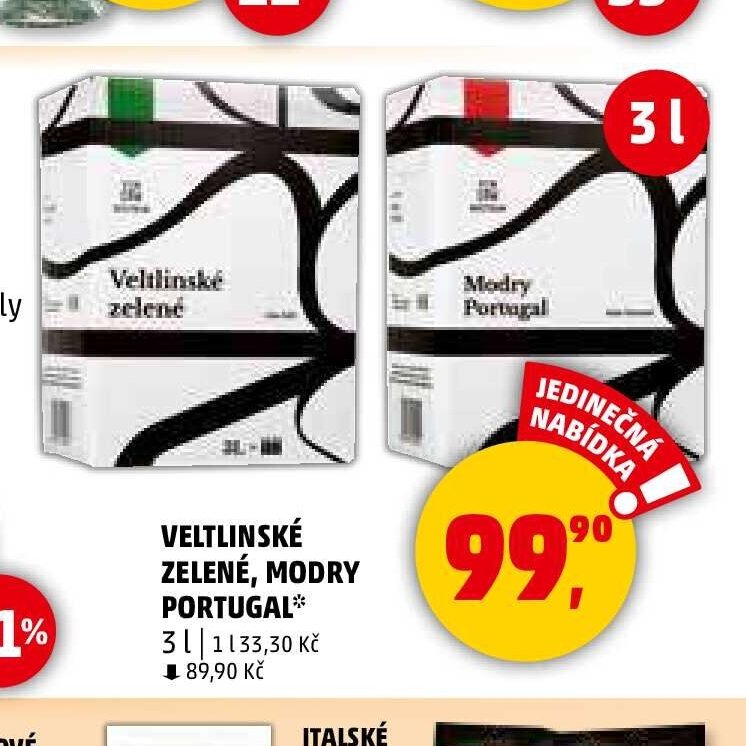VELTLÍNSKÉ ZELENÉ, MODRY PORTUGAL