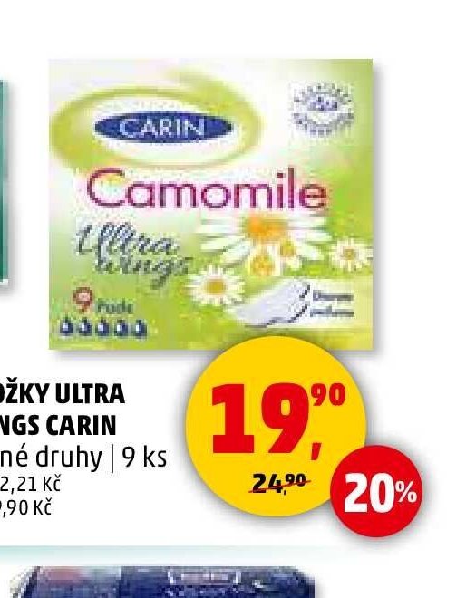 VLOŽKY ULTRA WINGS CARIN 9 ks