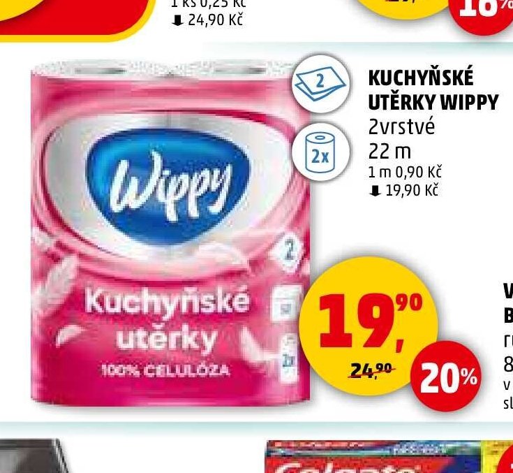 KUCHYŇSKÉ UTĚRKY WIPPY 2vrstvé