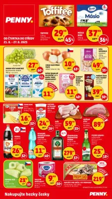 akční leták Penny Market 21.8.2025-27.8.2025