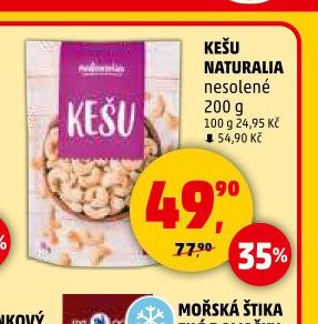 Kešu Naturalia nesolené 200 g
