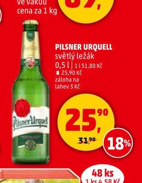 Pilsner Urquell světlý ležák 0,5 l