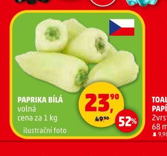 Paprika bílá volná 1 kg