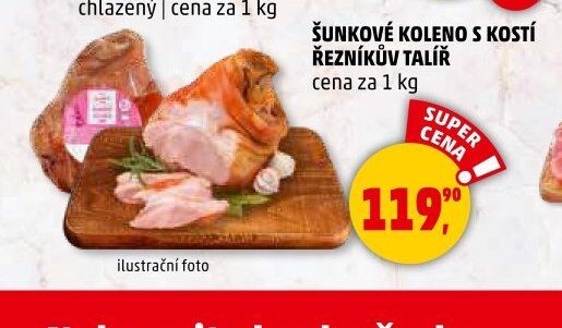ŠUNKOVÉ KOLENO S KOSTÍ ŘEZNÍKŮV TALÍŘ