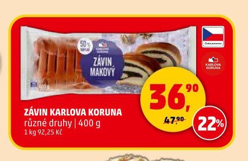 ZÁVIN KARLOVA KORUNA