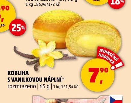KOBLIHA S VANILKOVOU NÁPLNÍ