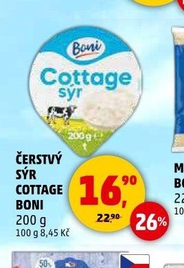 ČERSTVÝ SÝR COTTAGE BONI