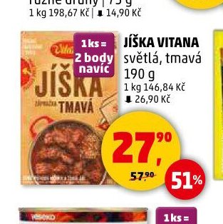 JÍŠKA VITANA světlá, tmavá