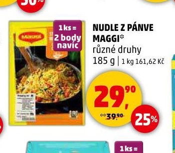 NUDLE Z PÁNVE MAGGI různé druhy