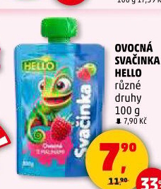 Ovocná kapsička Svačinka Hello