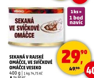 Sekaná v rajské omáčce Veseko