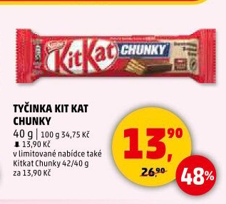 Tyčinka Chunky Kit Kat Nestlé