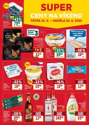 akční leták BILLA 20.8.2025-26.8.2025