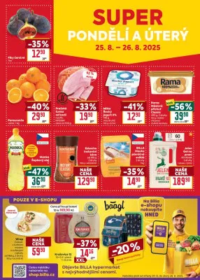 akční leták BILLA 20.8.2025-26.8.2025