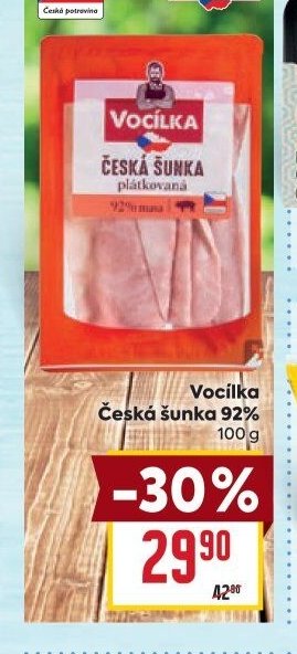 Vocílka Česká šunka 92%