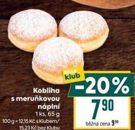 Kobliha s ovocnou náplní