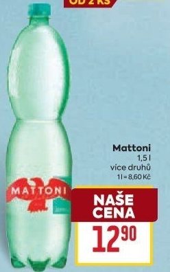 Přírodní voda Mattoni