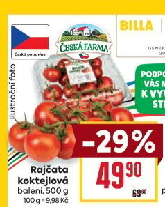 Rajčata koktejlová Česká farma