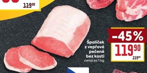 Špalíček z vepřové pečeně bez kosti