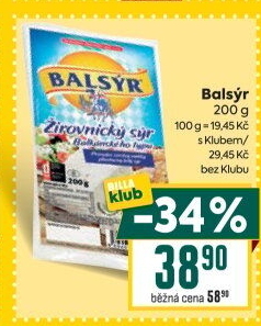 Sýr Balsýr Mlékárna Žirovnice