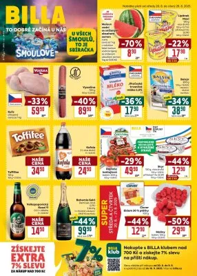 akční leták BILLA 20.8.2025-26.8.2025