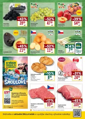 akční leták BILLA 20.8.2025-26.8.2025