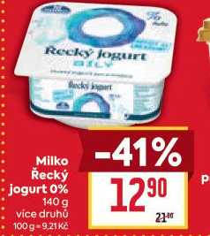 Bílý jogurt řecký 0% Milko