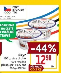 Dezert zakysaný bílý Skyr Bohušovická mlékárna