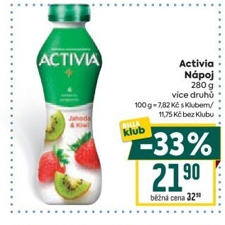 Jogurtový nápoj Activia Danone