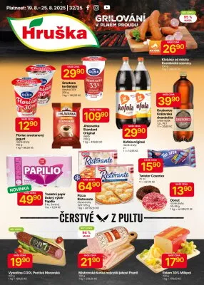 akční leták Hruška 19.8.2025-25.8.2025
