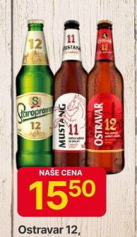 Ostravar 12, Ostravar Mustang 11, Staropramen 12