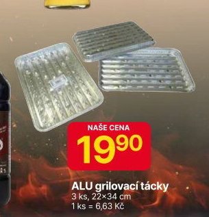 ALU grilovací tácky