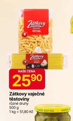Zátkovy vaječné těstoviny