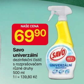 Čistič univerzální ve spreji Savo