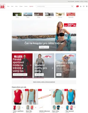 akční leták Kik textil 20.8.2025-26.8.2025