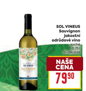 Víno Sauvignon Sol Vineus