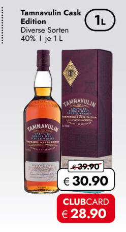 Whisky Cask Tempranillo Tamnavulin
