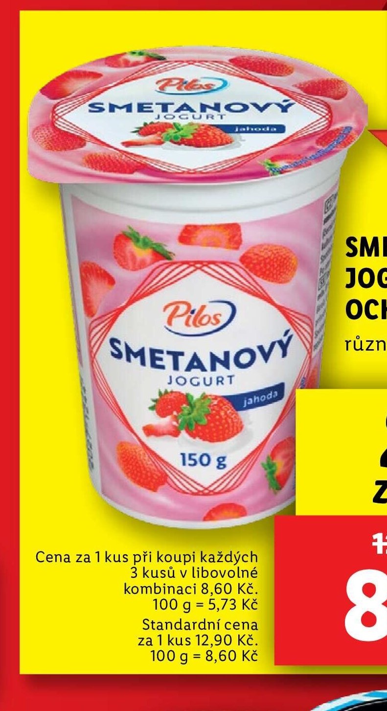 Pilos Smetanový jogurt ochucený
