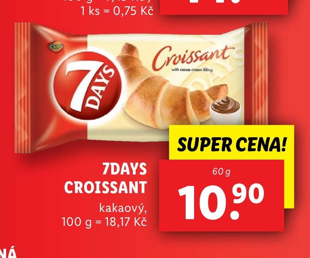 7Days Croissant kakaový