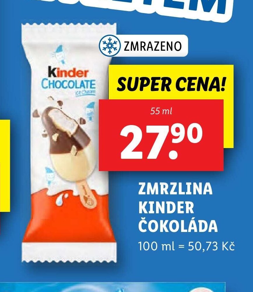 ZMRZLINA KINDER ČOKOLÁDA